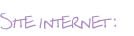 Site internet :
